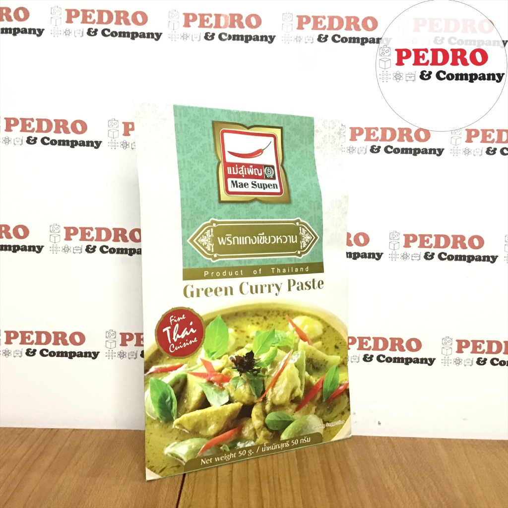 

mae supen green curry paste 50 gram - thai cuisine, thailand kari hijau