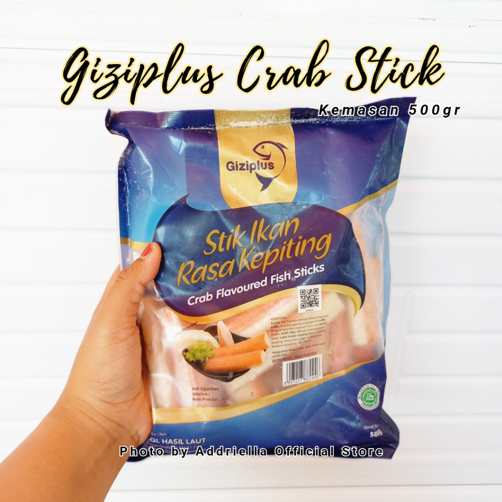 

ADDRIELLA Giziplus Crab Stick 500gr | Giziplus/Frozenfood/Frozenfood Murah