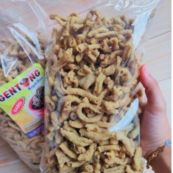 

KRIPIK USUS CAP GENTONG KRIPSUS ENAK GURIH RENYAH 500 GR GOONG
