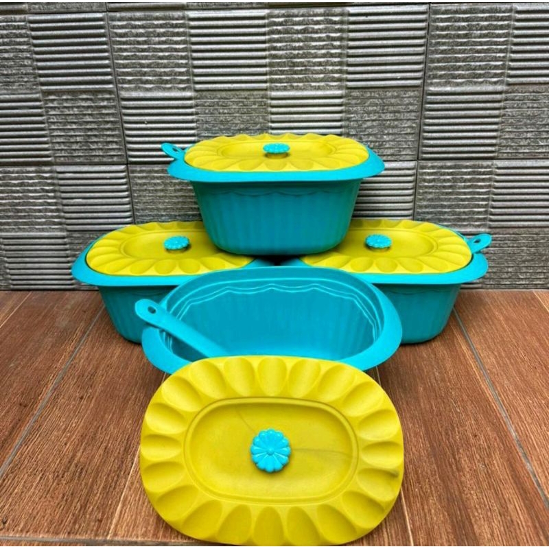 ( keluargastore ) SET BASI 4 PCS PRASMANAN WARNA + 4 PCS IRUS SAYUR BAHAN PLASTIK