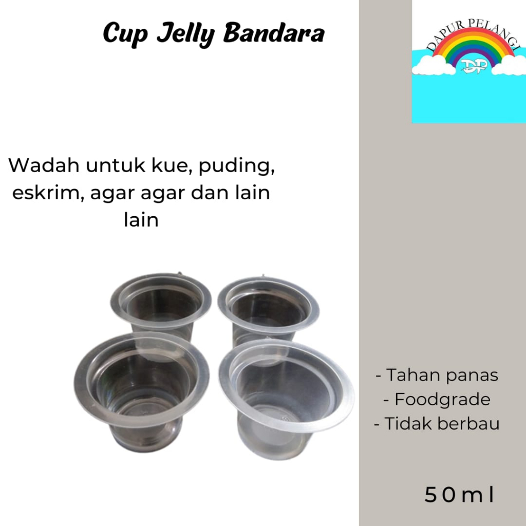 Cup Agar Agar/Cup Jelly/Cup Eskrim/Cup Jelly Bandara 50ml