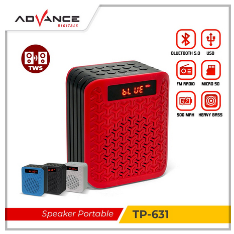 ITSTORE Speaker Advance TP-631 BT Bluetooth Portable Music Box Advance TP631 (support Murottal )