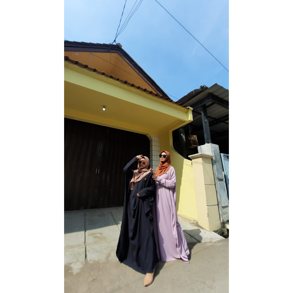 ABAYA CRINKLE BATWING ORIGINAL ROZWAH ld.135 /ABAYA KAFTAN BATWING/abaya turki/abaya hitam/abaya tur