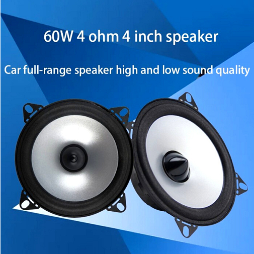 Speaker Subwoofer Mobil LaBo HiFi 4 Inch 60W Isi 2 PCS Auto Audio Musik Stereo Sound System Full Bas