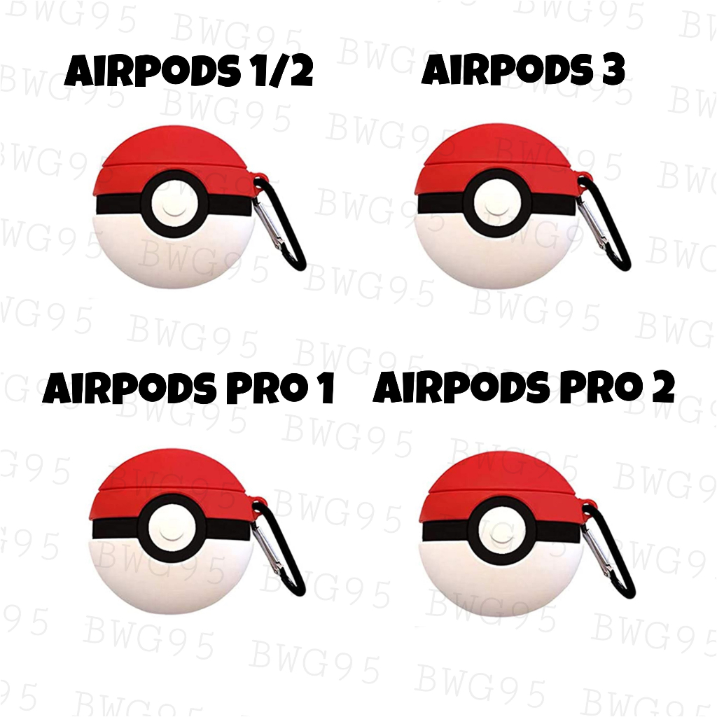 Airpods Case Pokeball / Airpods Pro Case Pokeball / Airpods 3 Case Pokeball / Airpods Pro 2 Case Pokeball Pokemon