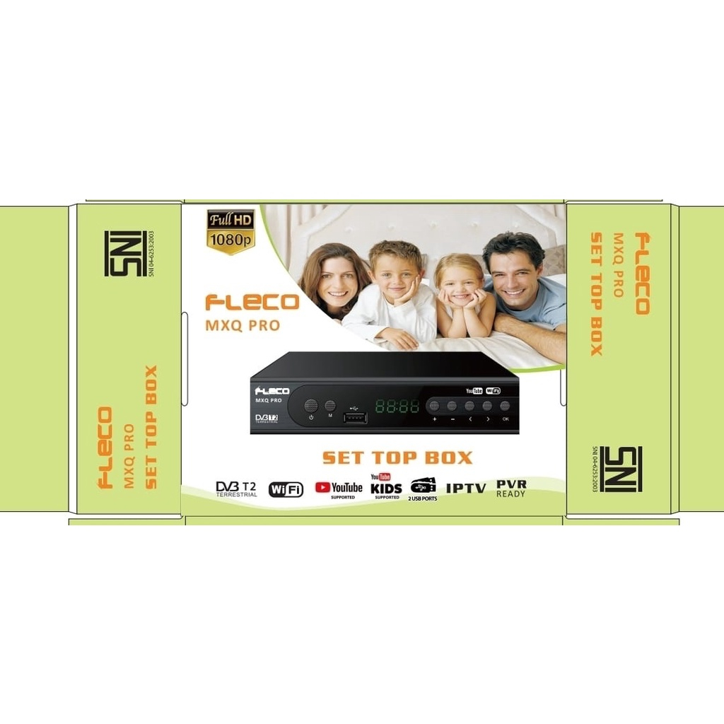 Set Top Box FLECO MXQ PRO STB Digital Set Top Box TV Analog ke Digital Tabung LCD LED Reciever DVB T2 02 Penerima Siaran digital BY SMOLL