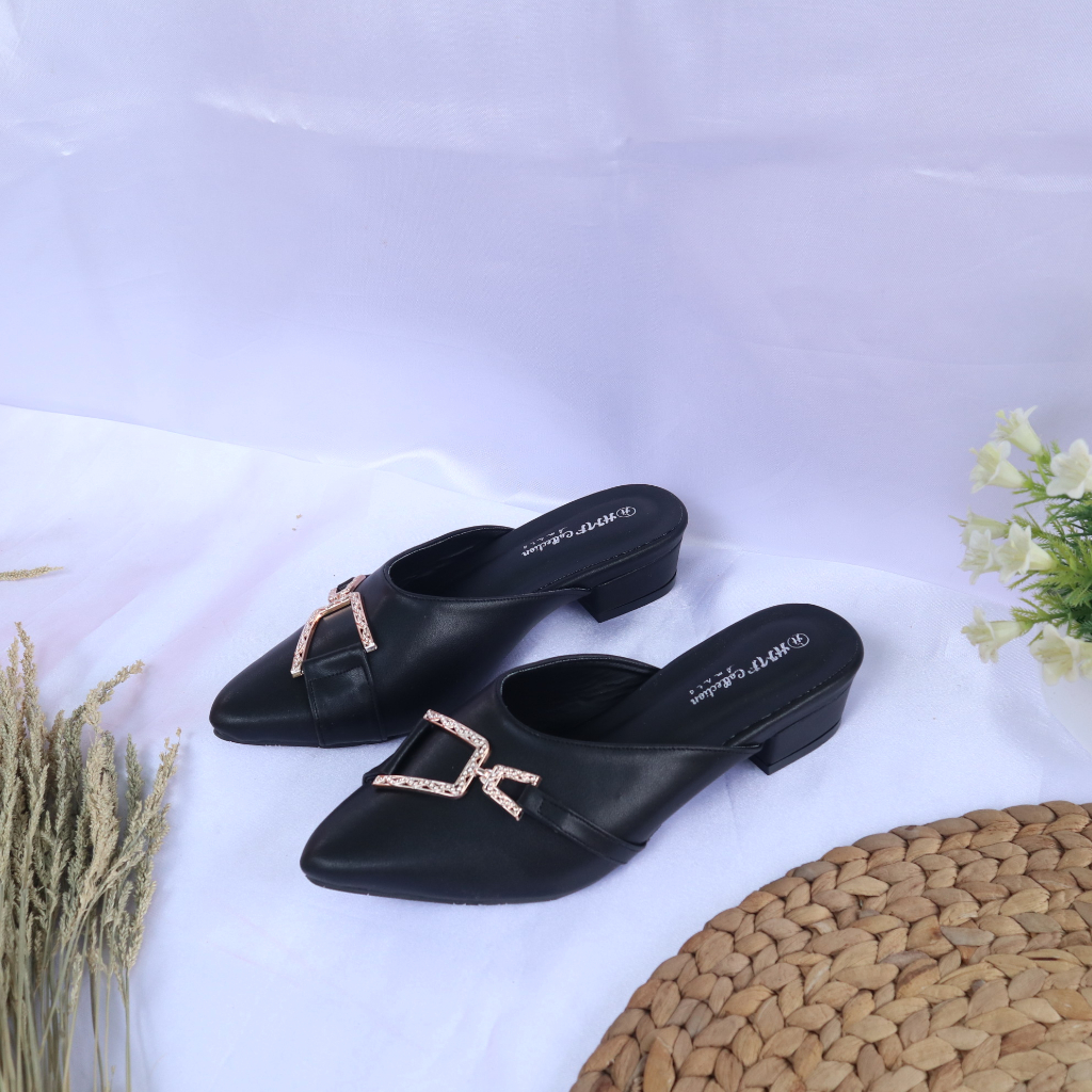 HMF Jummy Sepatu Hak Mules Wanita 3 cm MT18