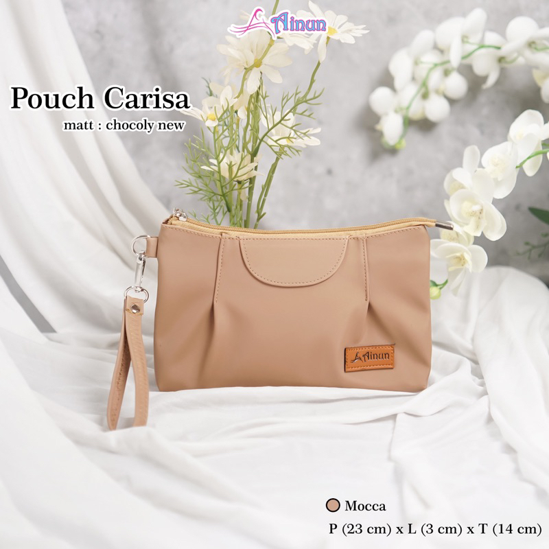 POUCH CARISA BY AINUN TAS WANITA MURAH BAHAN CHOCOLY