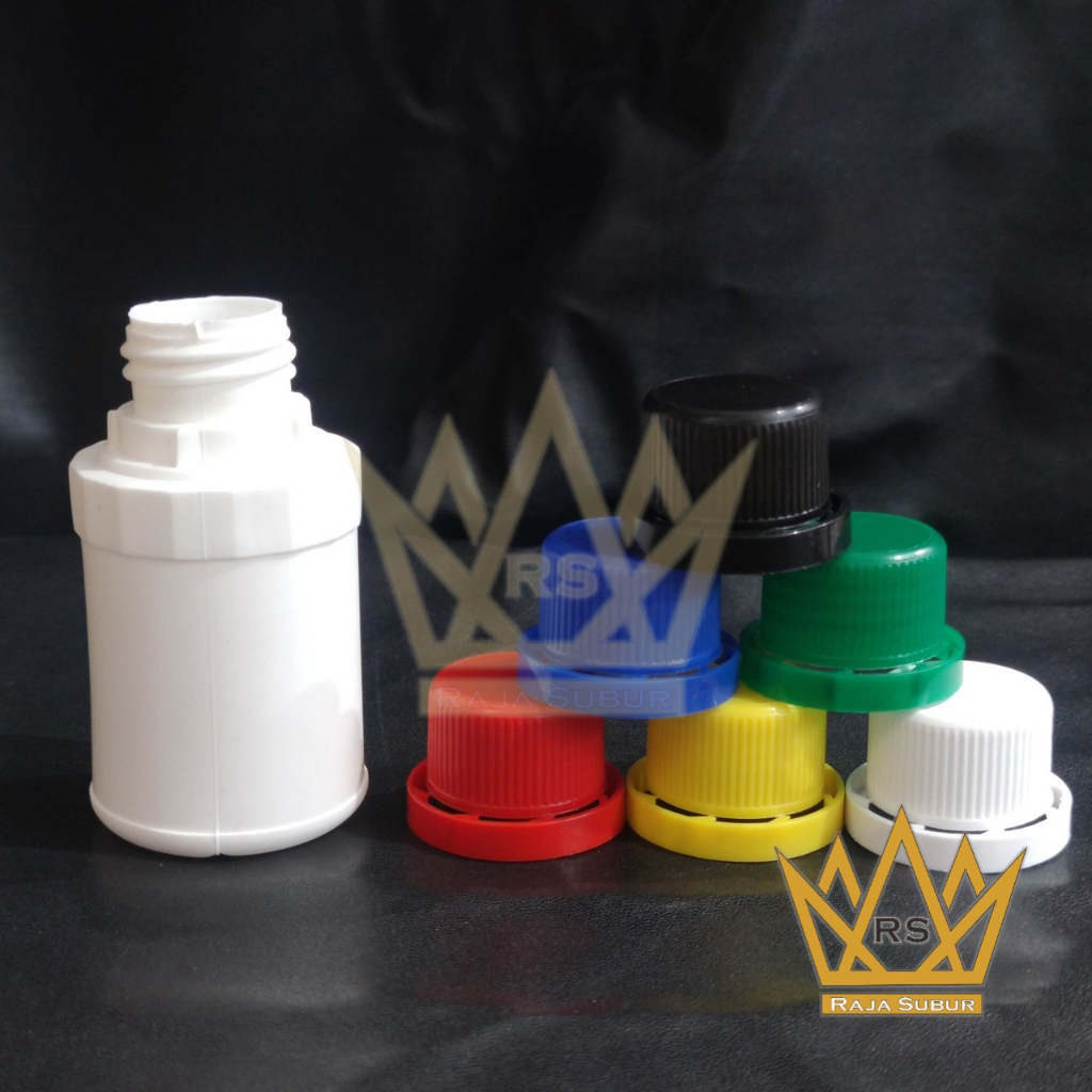 Botol LABOR 125 ml agro Pert 125ml Plastik HDPE solid pupuk Bulet cc putih bening