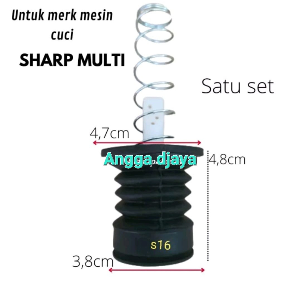 KARET SEAL PEMBUANGAN MESIN CUCI S16  SHARP BISA UNIVERSAL