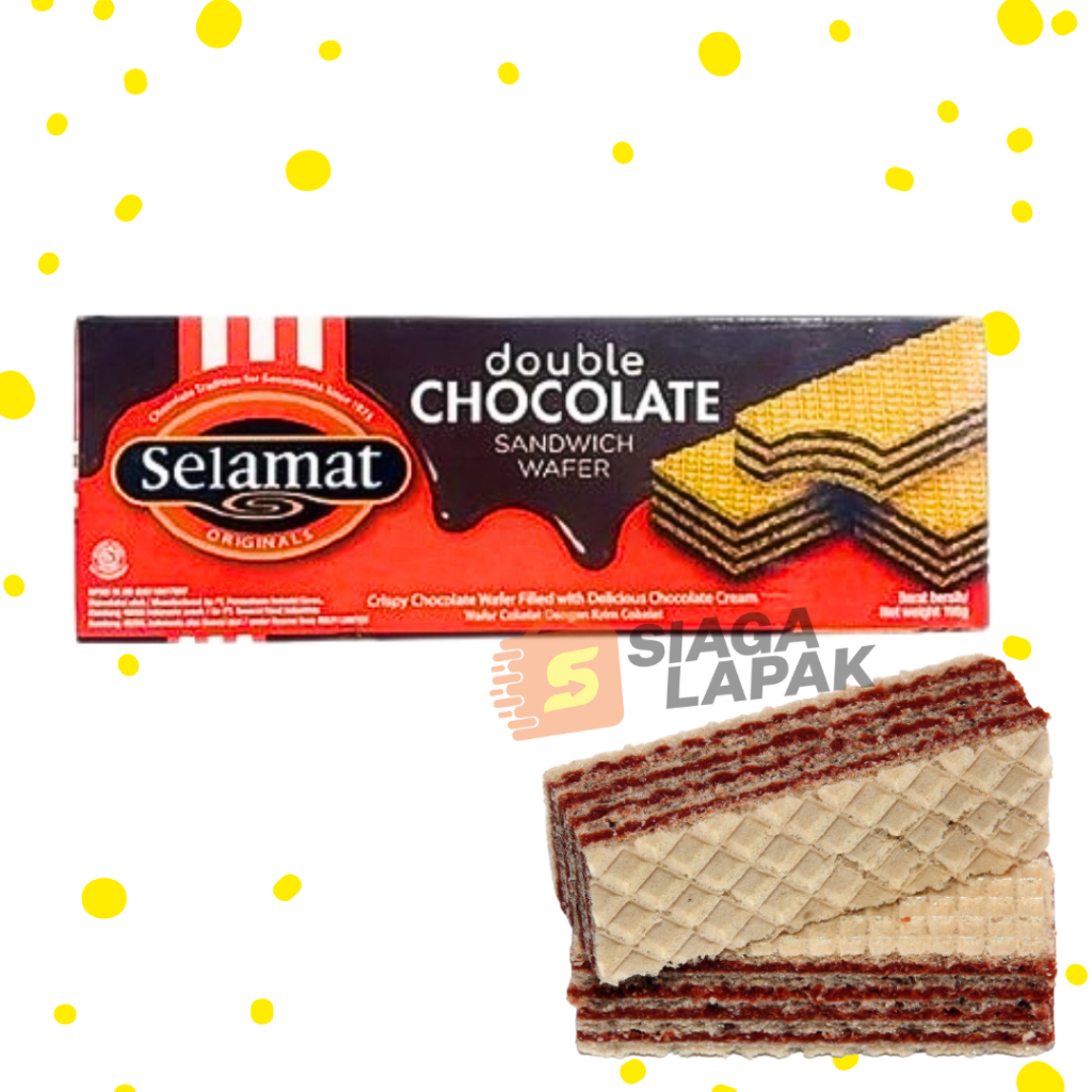 Selamat Wafer Coklat 145gr All Varian Black Vanilla Double Choco