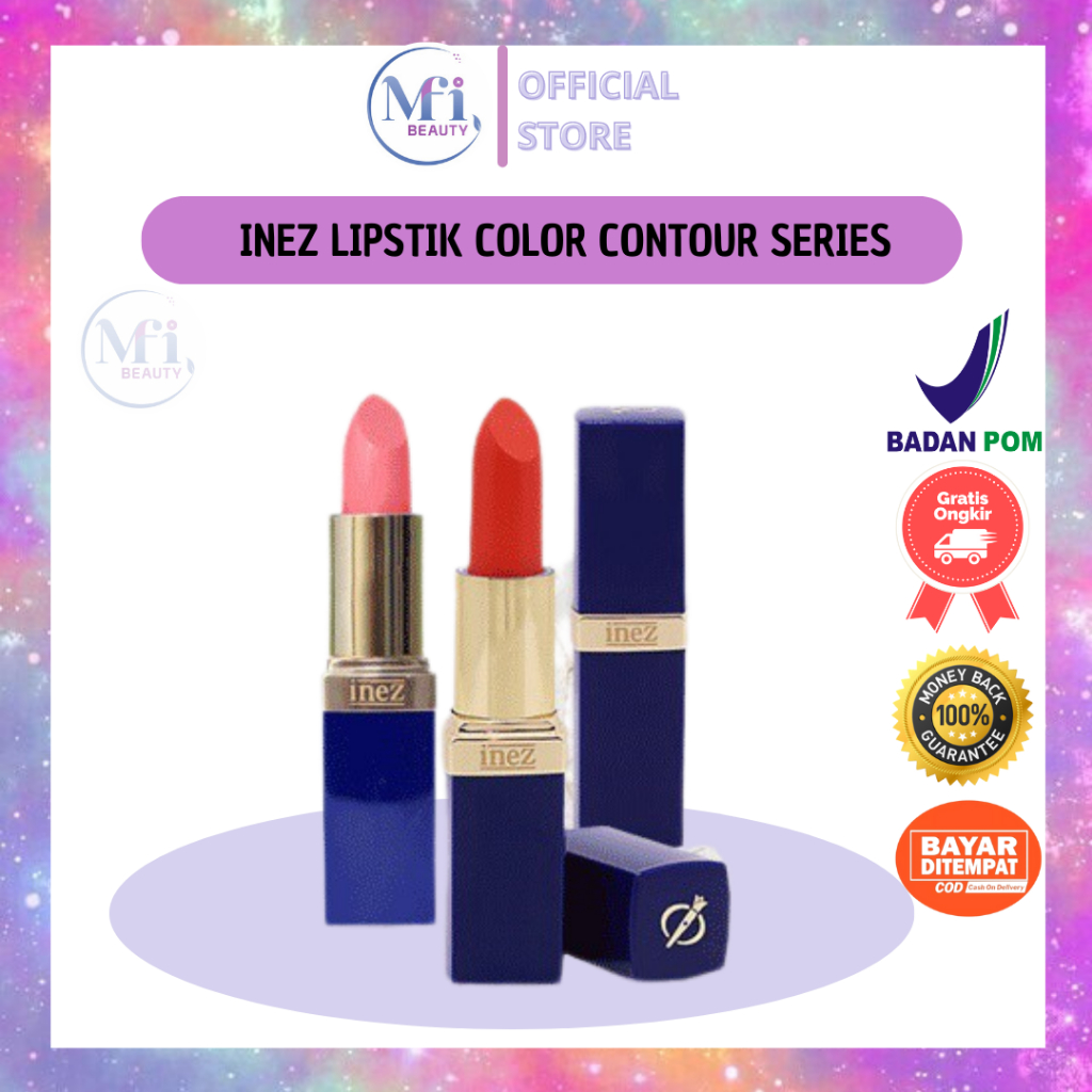 MFI - INEZ LIPSTIK COLOR CONTOUR SERIES | READY STOCK