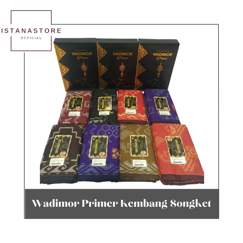 GROSIR SARUNG WADIMOR Primer Kembang Songket 10 PCS