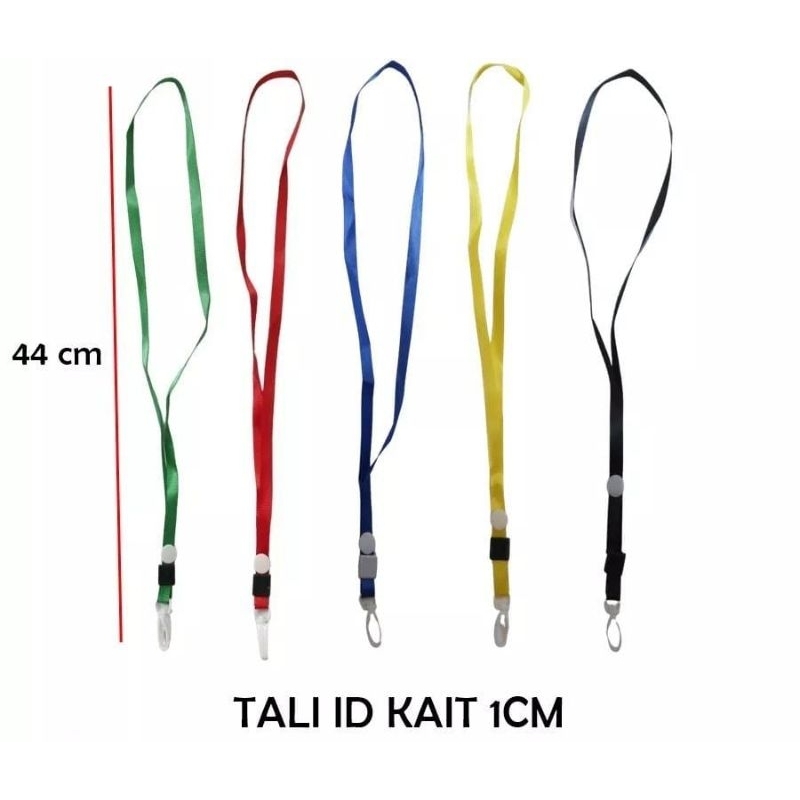 

[ 100 BH ] TALI ID CARD KAIT 1 CM PLASTIK TEBAL BERKUALITAS