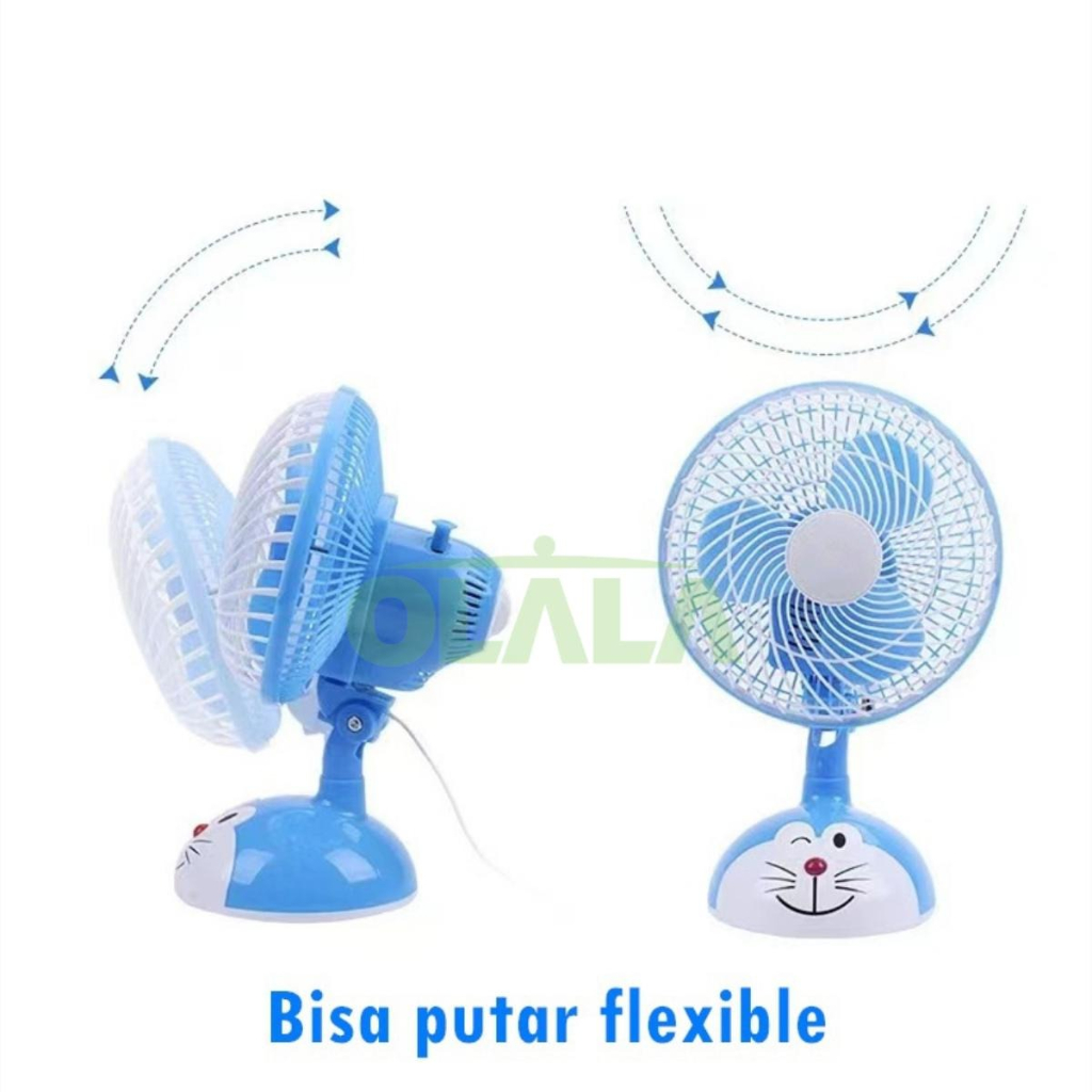 KIPAS ANGIN KARAKTER 10 INCH PORTABLE MINI BOX FAN CHARACTER OLL-WH601D / OLL-WH602H / OLL-WH603S