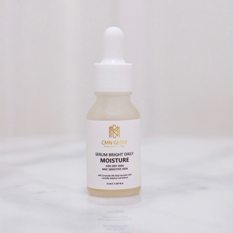 CMN GLOW Skincare - SERUM BRIGHT DAILY MOISTURE - SERUM ANTI AGING for dry skin and sensitive skin