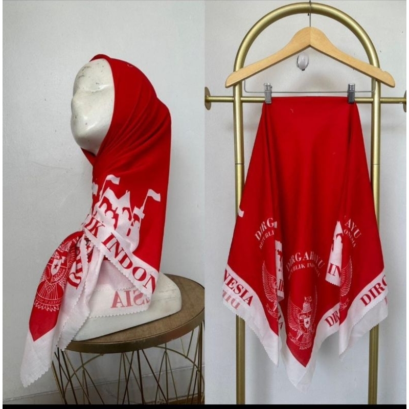 KERUDUNG MERAH PUTIH KEMERDEKAAN // KERUDUNG MERAH PUTIH AGUSTUSAN