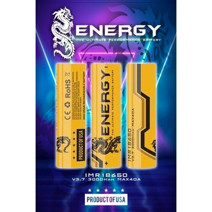 BATERAI 18650 ENERGY 3000MAH 40A 3.7 V