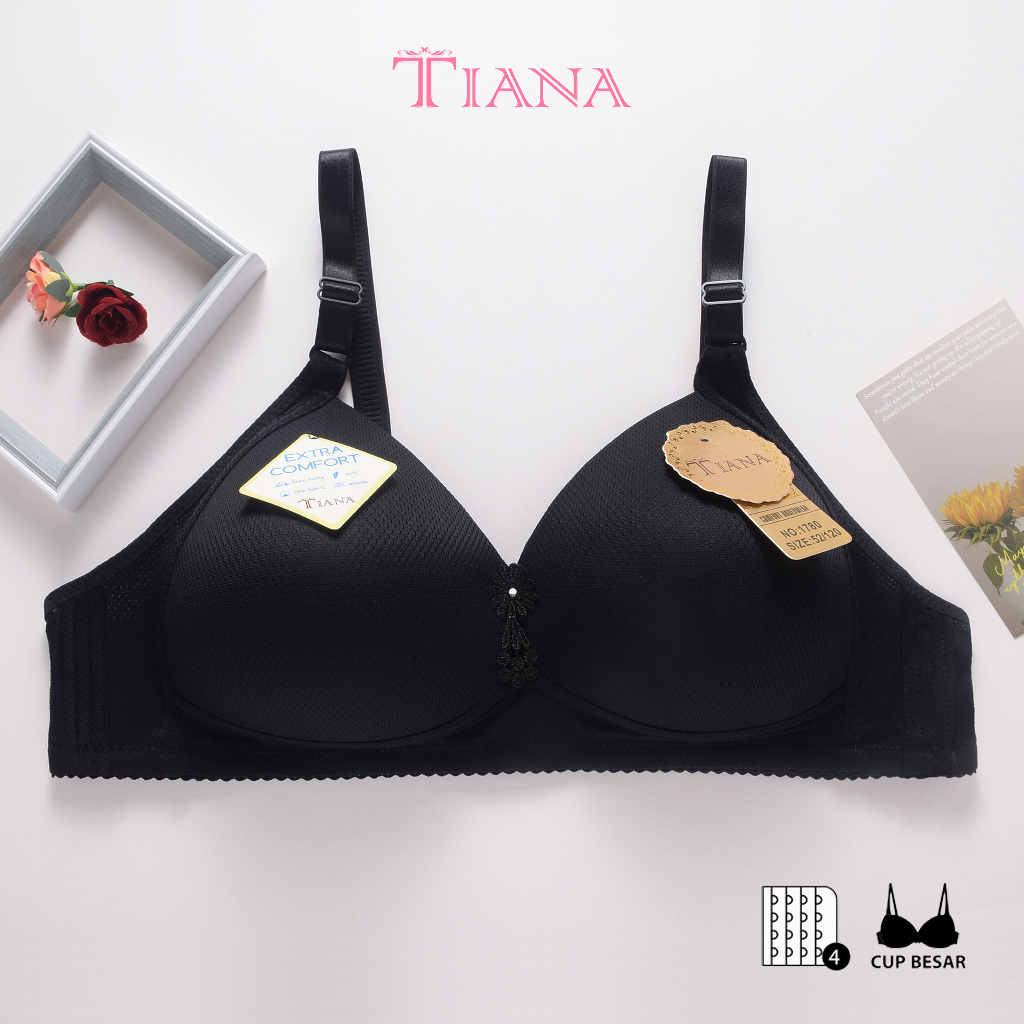 TIANA | BRA Cup Besar Kait 4 Cup C / BH Jumbo Bahan Pori BREATHABLE / art TN 1780