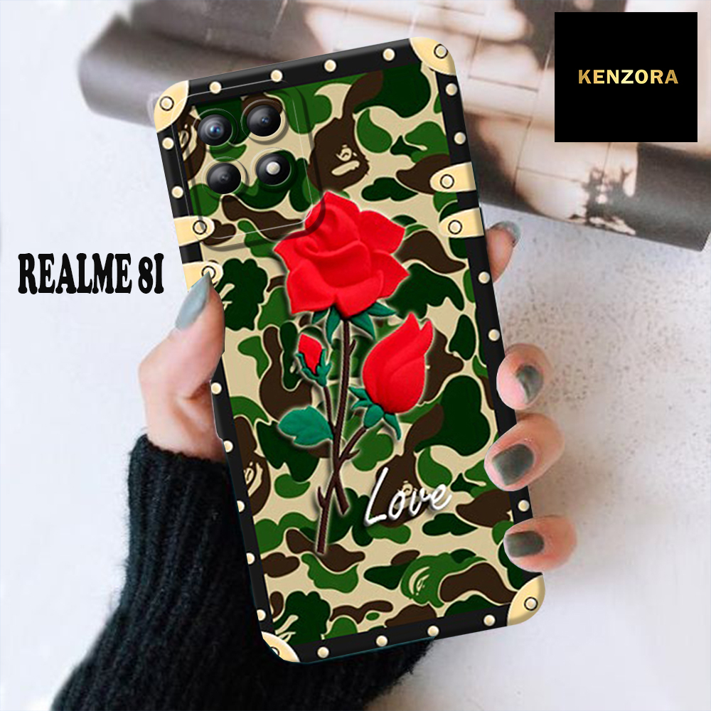 Case REALME 8I Fashion Case Kenzora Bunga Cute Hardcase Softcase Kesing REALME 81 Cover Silicon Term