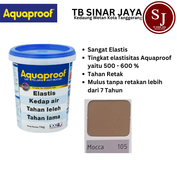 Aquaproof Cat Pelapis Anti Noda Kemasan 1kg -  105 Mocca