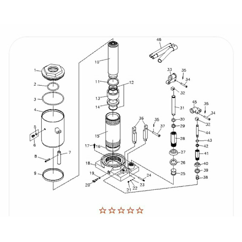 Sil Dongkrak Buaya 2 Ton Seal Kit Dongkak Buaya 2 Ton Berkualitas