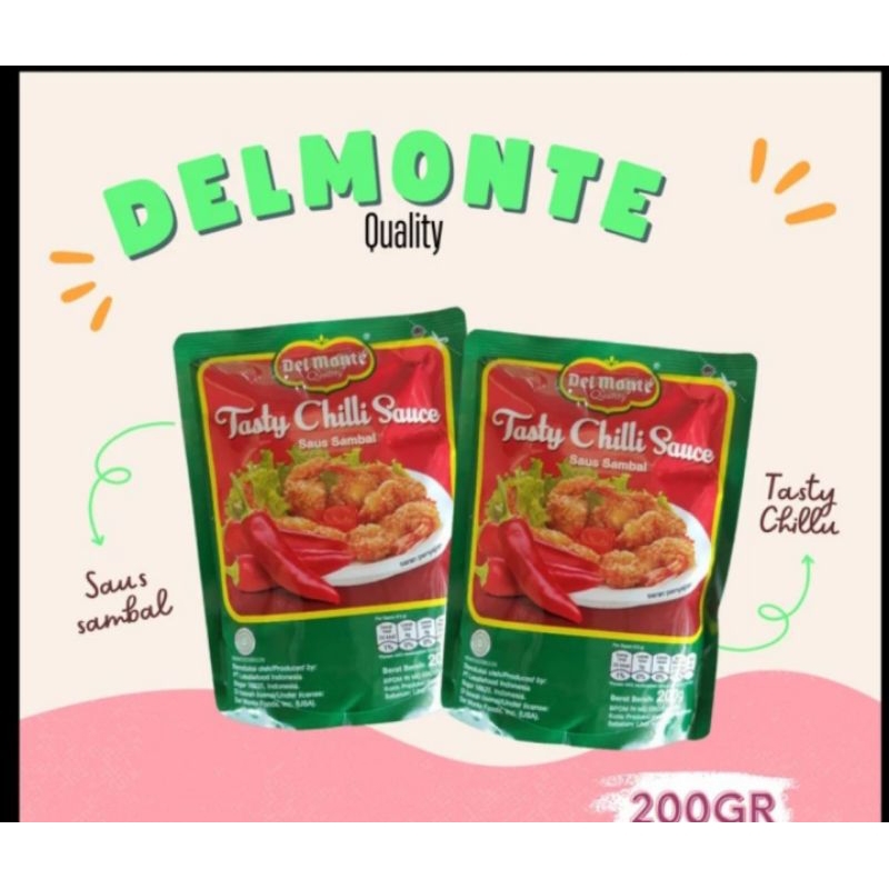 

Delmonte Tasty Chilli Sauce 200gr Saus Sambal