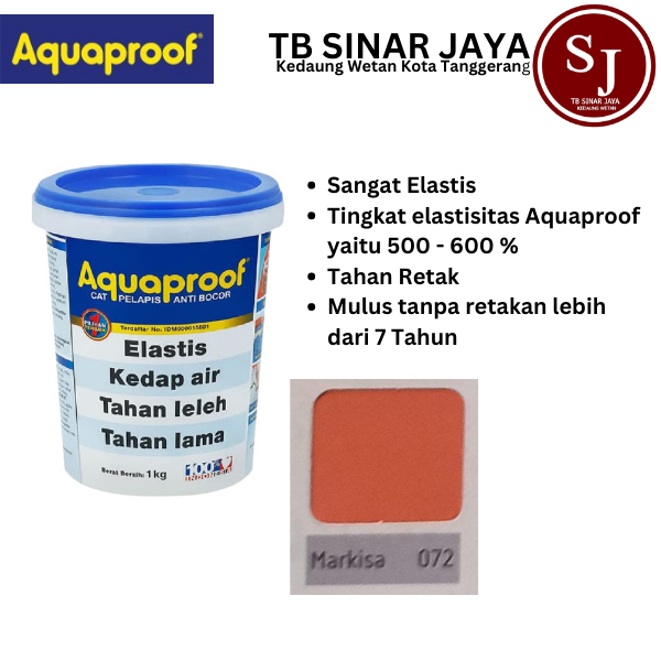 Aquaproof Cat Pelapis Anti Bocor Kemasan 1kg - 072 Markisa