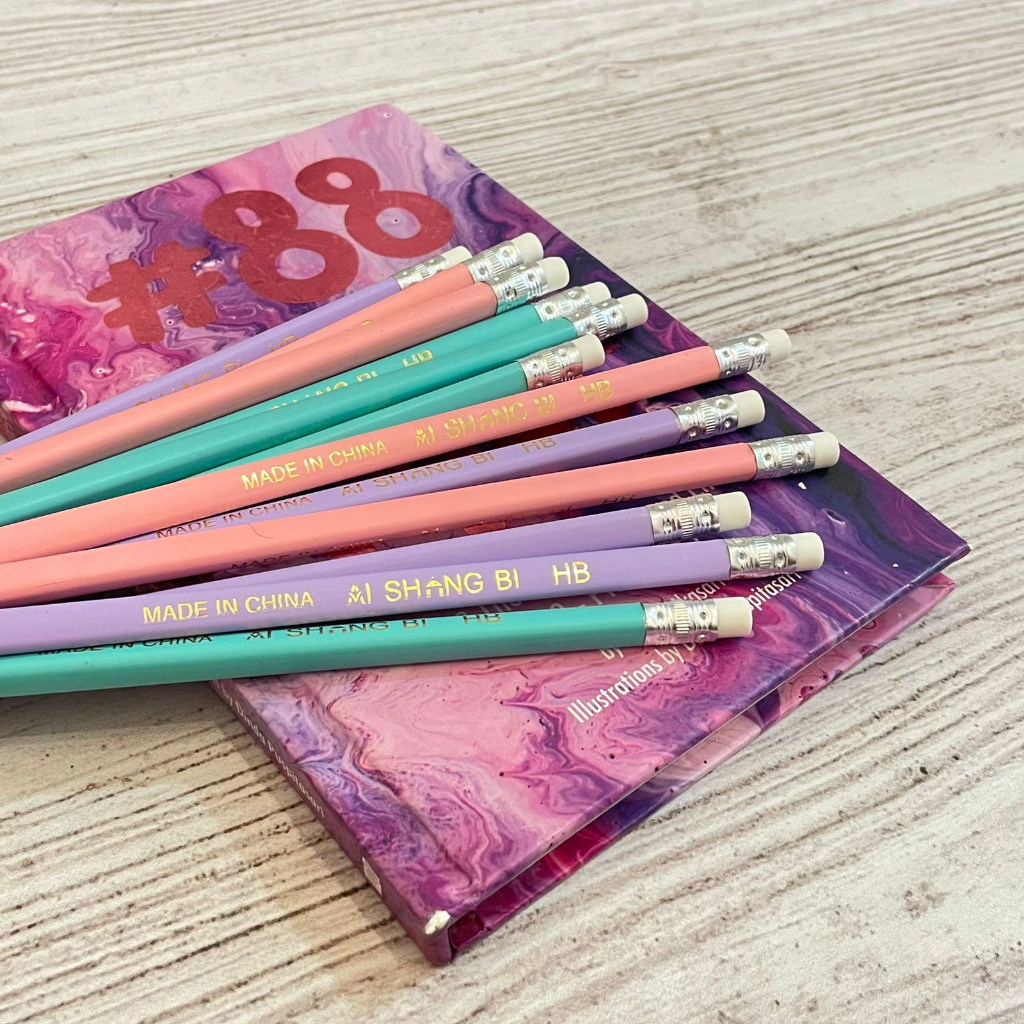 

pensil HB aishing warna versi 2 LILAC keperluan sekolah ujian bisa COD fancy lucu sekolah ATK fancy termurah