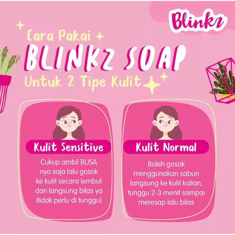 Blinkz Soap Sabun Pemutih Original BPOM/Sabun wajah dan badan/Sabun pemutih viral