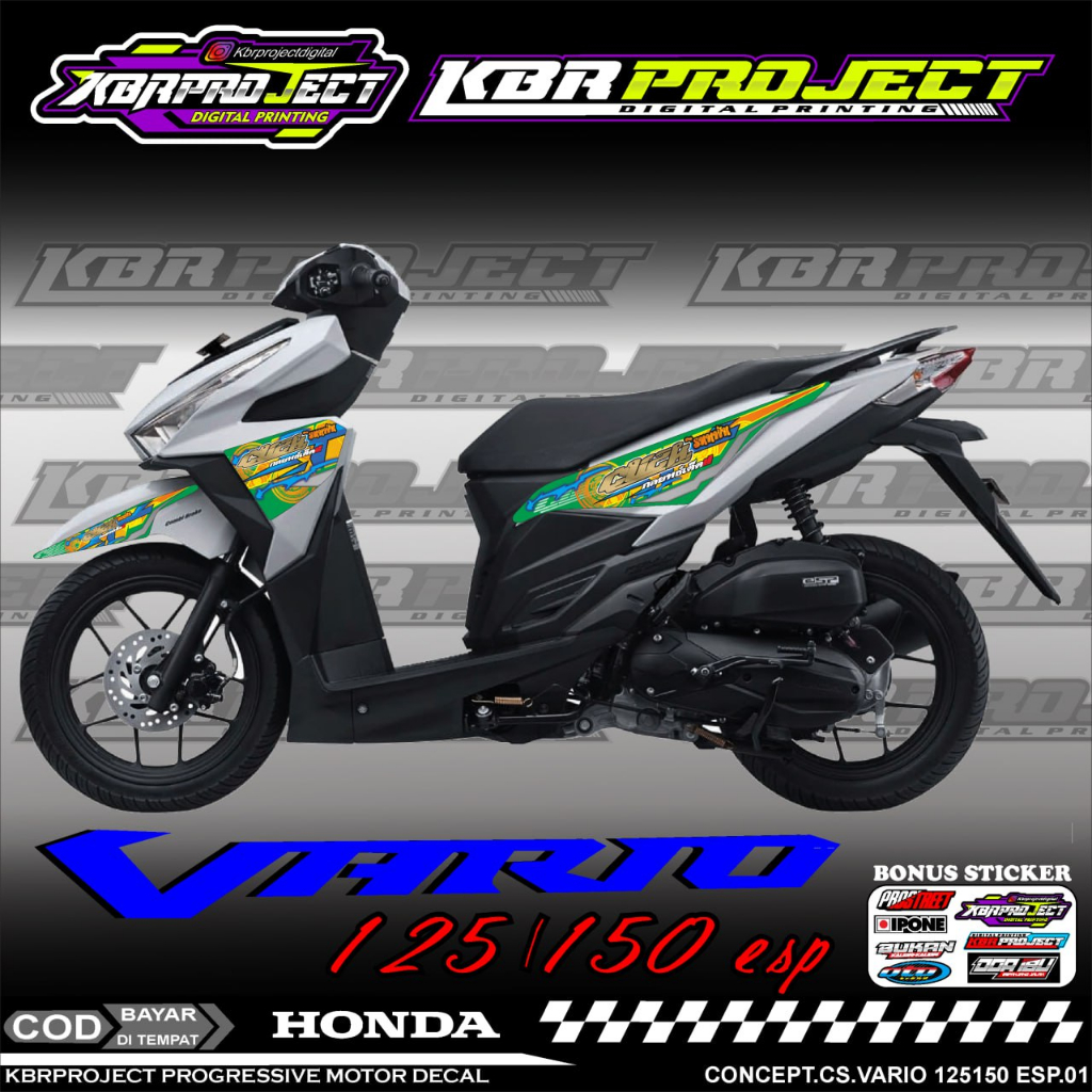 VARIO 125 150 ESP STIKER SRTIPING MOTOR KEREN STIKER LIS VARIASI VARIO 125 150 ESP STIKER MOTOR HOND
