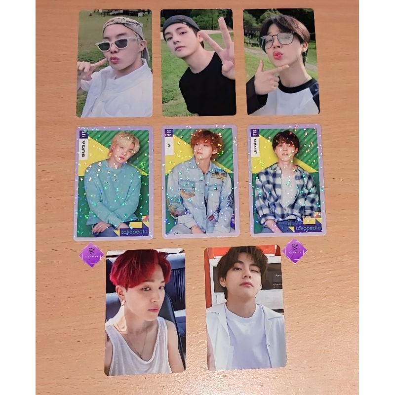 PHOTOCARD PC BTS - IN THE SOOP (JHOPE, V, JIMIN), TOKO IJO HOLO (SUGA, V, JIMIN), BUTTER POB WV + TI