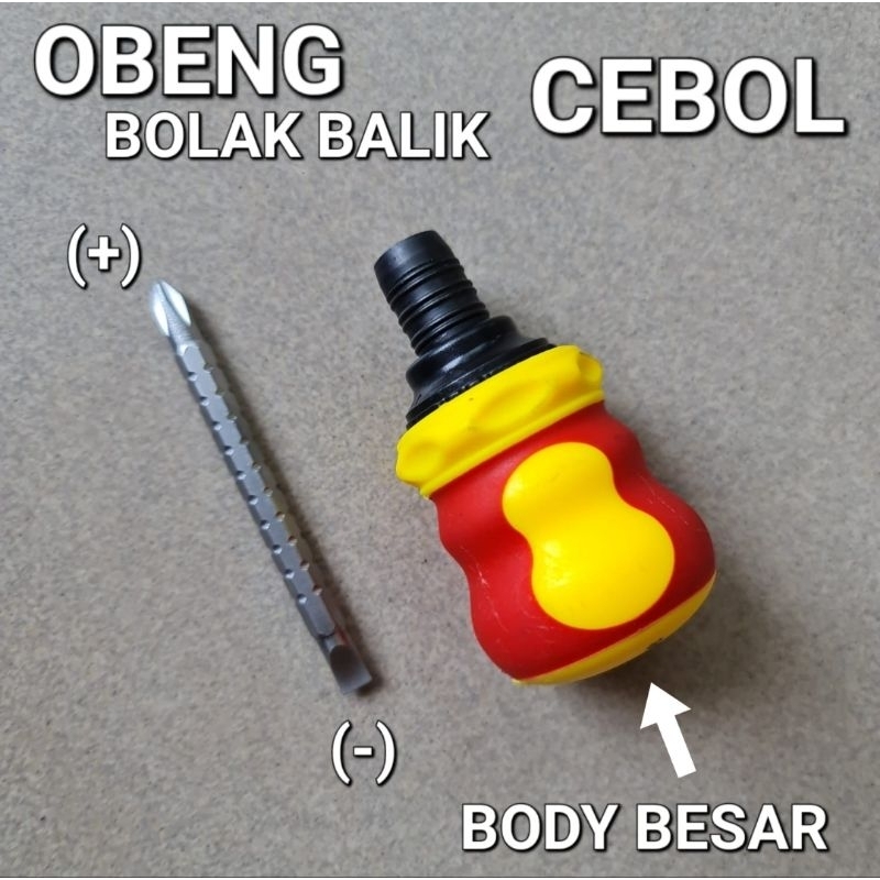 Obeng Bolak Balik  Cebol Fleksibel S2111