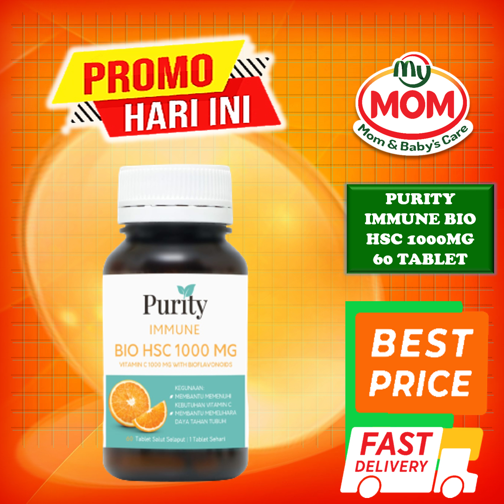 [BPOM] Purity Vitamin Immune Bio HSC 1000mg 60 Tablet / Vitamin C with Bioflavonoids / Multivitamin / MYMOM