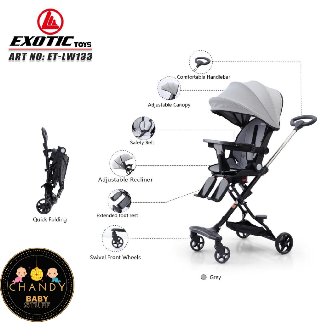 MAGIC STROLLER EXOTIC LW 133 BISA 3 POSISI ADA TRAY