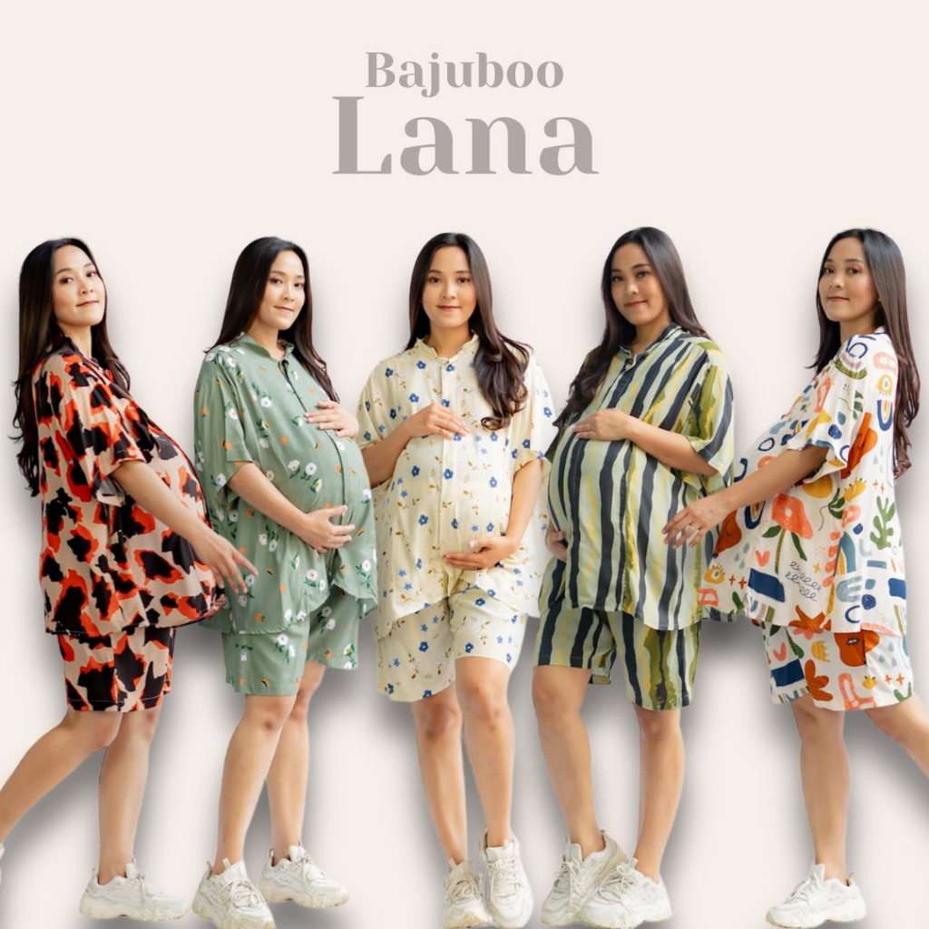 Bajuboo Lana - One set Busui &amp; Bumil Friendly Rayon