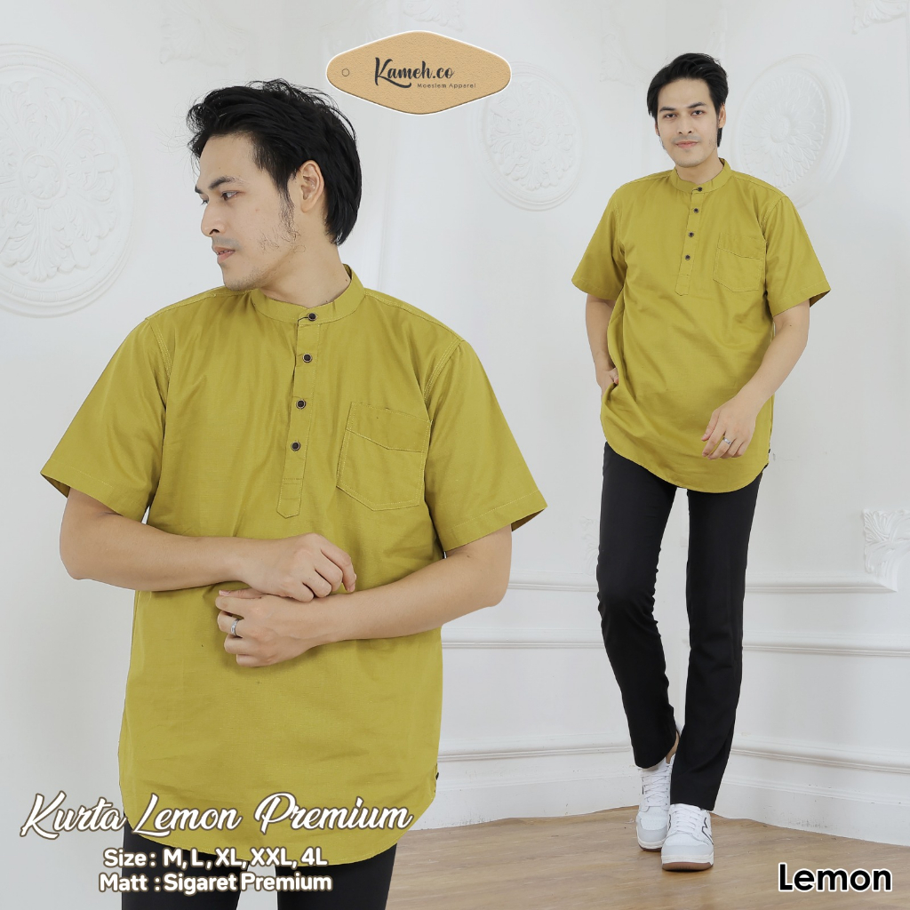 Koko Kurta Kameh Lemon Pria Dewasa