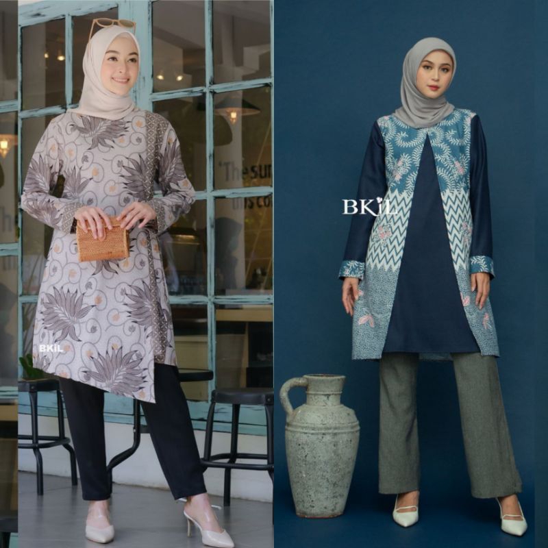 [TERKINI] DRESS BATIKJUMPUTAN/SIBORI/ATASAN WANITA/BAJU BATIK/TUNIK BATIK