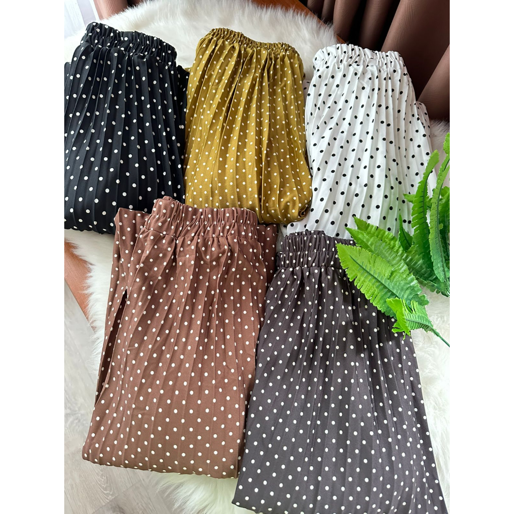 [ALLN Knitwear] Skirt Motif Polka Bawahan Wanita