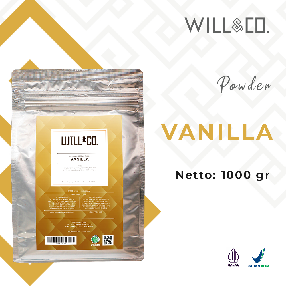 

Bubuk Minuman Vanilla Premium Will&Co Powder 1Kg