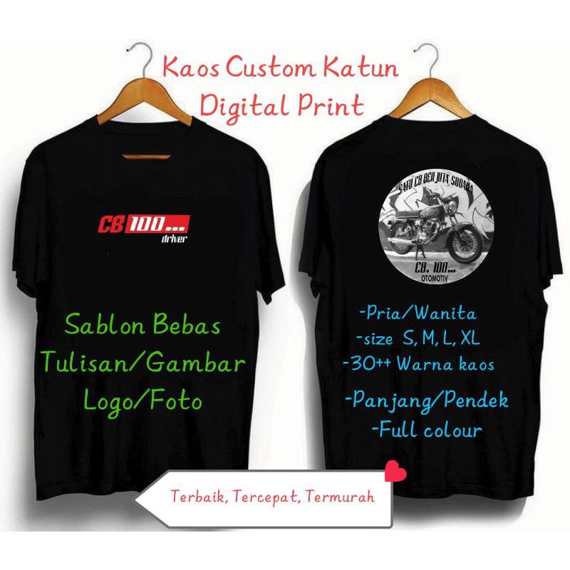 Kaos Custom Sablon Digital Print#kaos#
