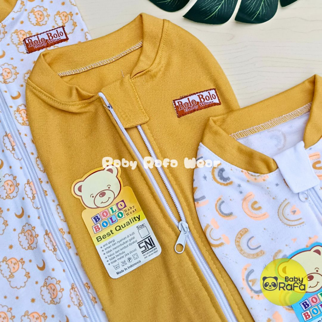 Serian Mustard - 3 pcs Bedong INSTAN RESLETING MUSTARD SERIES merk SNI Bolo - Bolo / Bedong Bayi INSTAN Serian Mustard