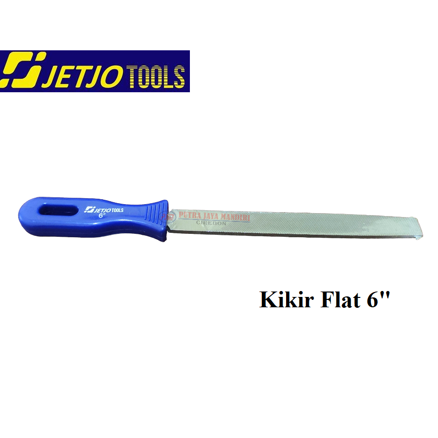 JetJo Kikir Flat 6 Inch / Alat Kikir Kayu Besi Plat Kasar Gagang Plastik 6&quot;  / Bastard Flat Files Bastard Card 6&quot;