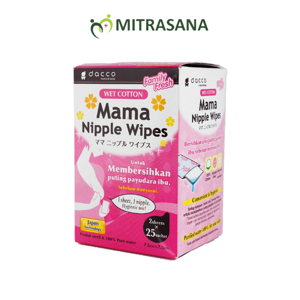 Dacco Mama Nipple Wipes Isi 25 Sachet