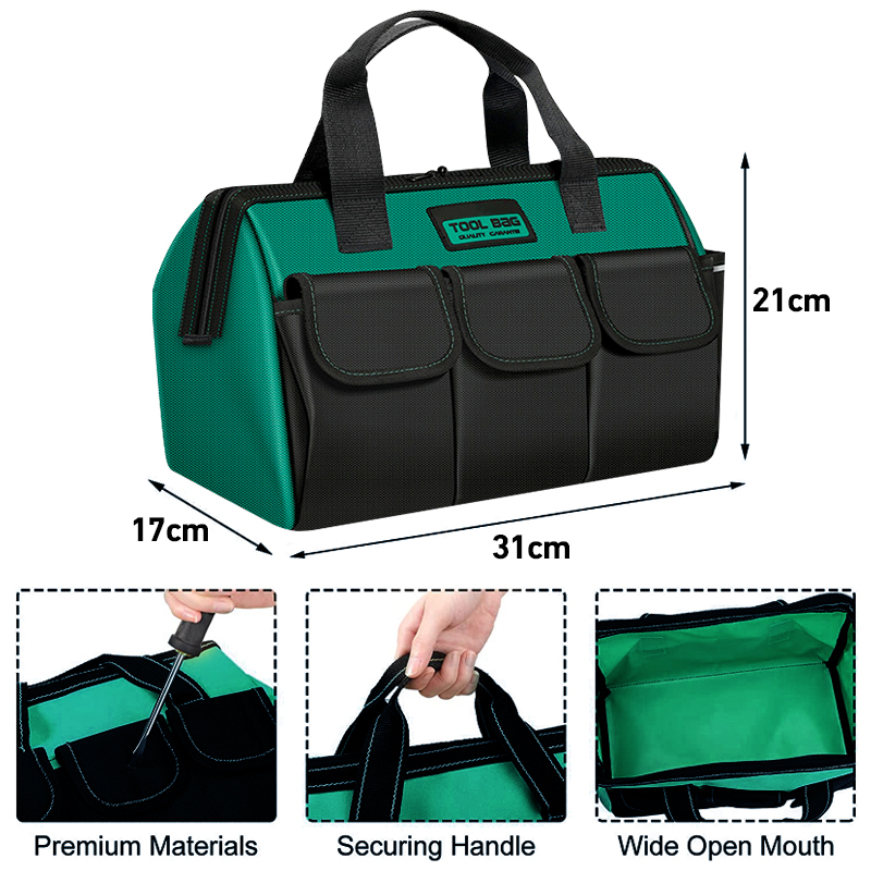 Toolbag 13/18 inch Kain Oxford Tebal Tas Alat Perkakas Kuat Tas Perkakas Toolkit Toolbox