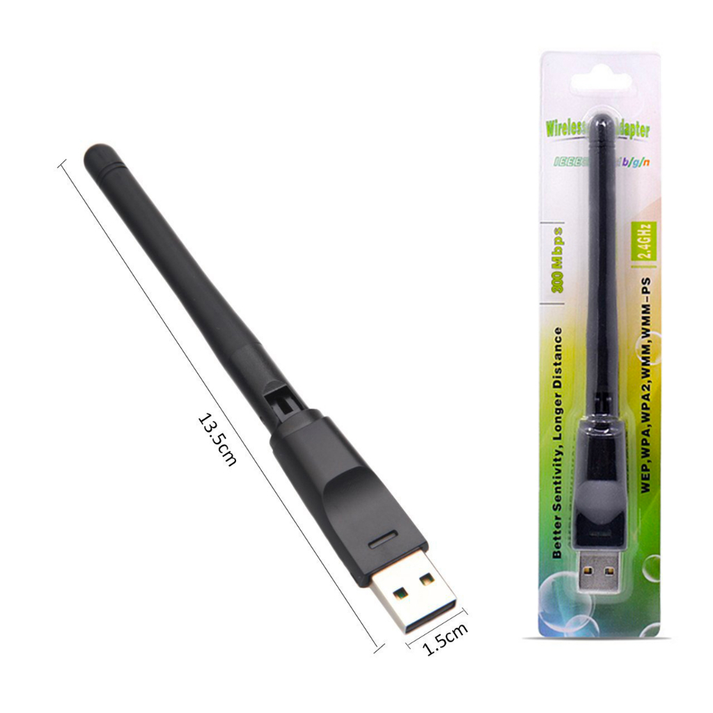 USB Wifi 300 Mbps Wifi Antena Wireless Adaptor Penangkap sinyal wifi Laptop dan PC computer STB Set Top Box MT7601