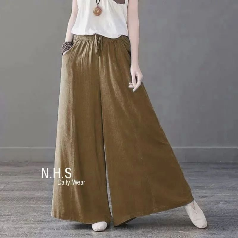 CELANA WANITA NAYLA PANTS JPN KATUN LINEN LP 110 PJ 95 CELANA CEWEK KEKINIAN 2023 KEKINIAN / CELANA WANITA PANJANG KOREAN STYLE / CELANA PUTIH JUMBO / CELANA PANTS PUTIH KOREAN STYLE