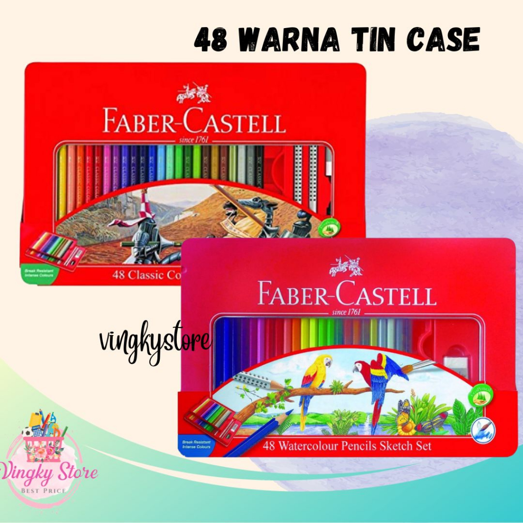 

Pensil Warna Classic / Watercolour 48 Warna Tin Case