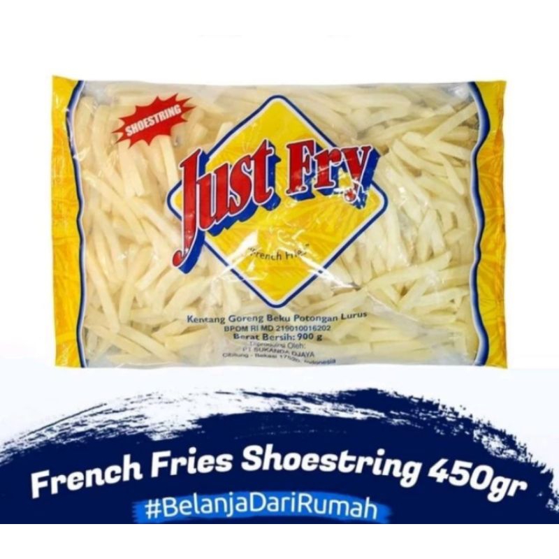 Kentang Just Fry Shoestring 450gr French Fries