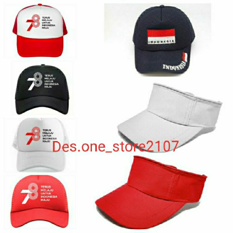 Topi Hut Ri Indonesia Topi kemerdekaan 78 Topi Merah Putih topi agustusan